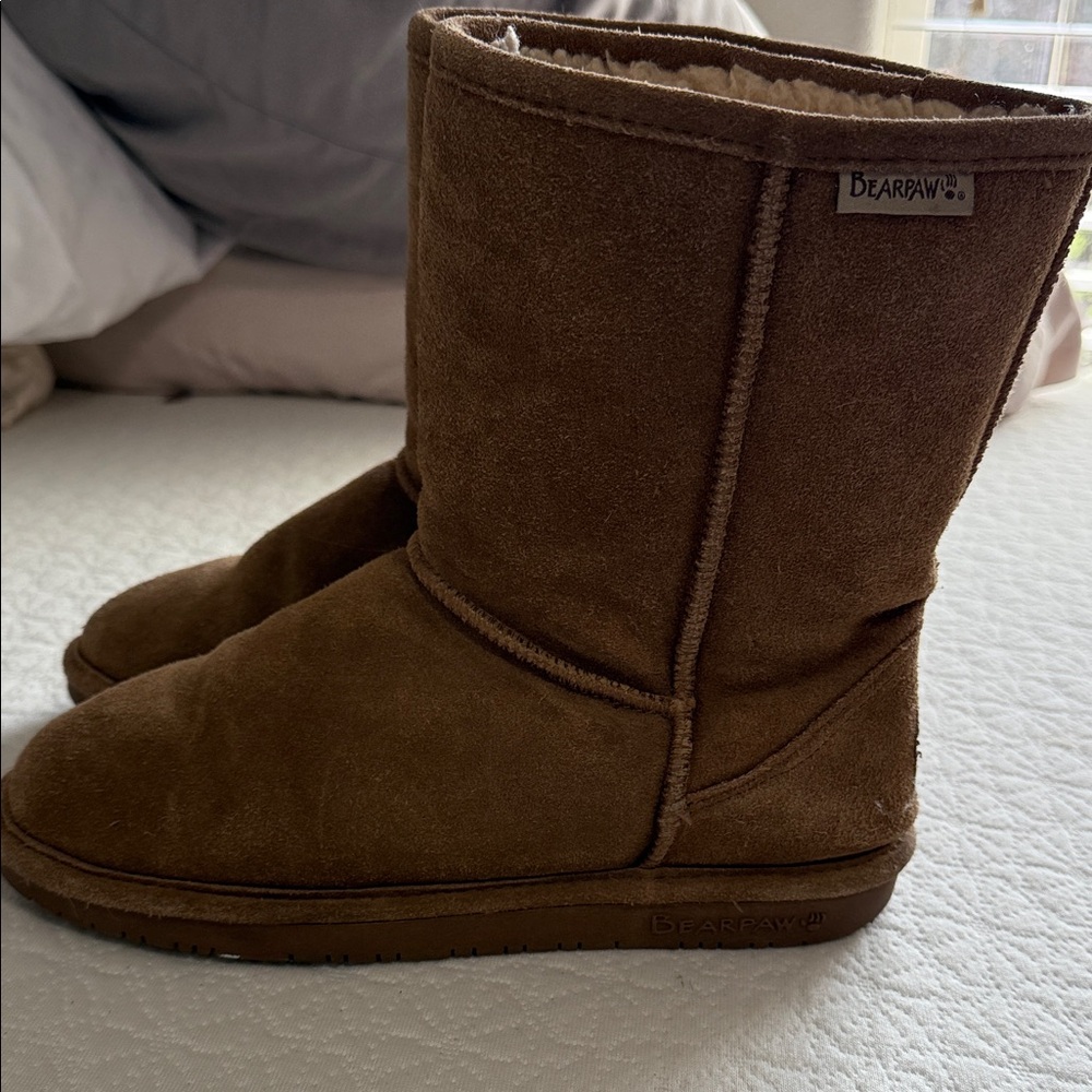 BearPaw Chestnut Suede Boots